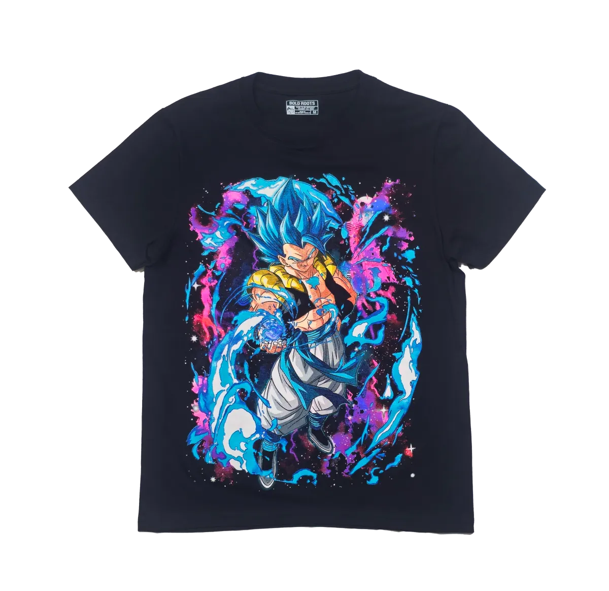 Gojeta SS God Blue-LIMITED EDITION NEON UV-ACTIVE TEE