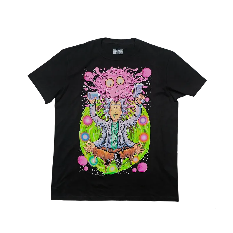 Rick And Morty Psychedelic -LIMITED EDITION NEON UV-ACTIVE TEE