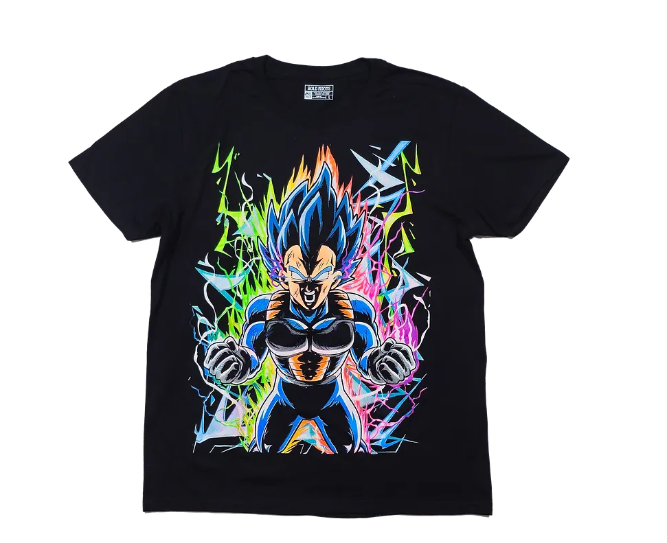 Vegeta Super Sayain God Blue -LIMITED EDITION NEON UV-ACTIVE TEE