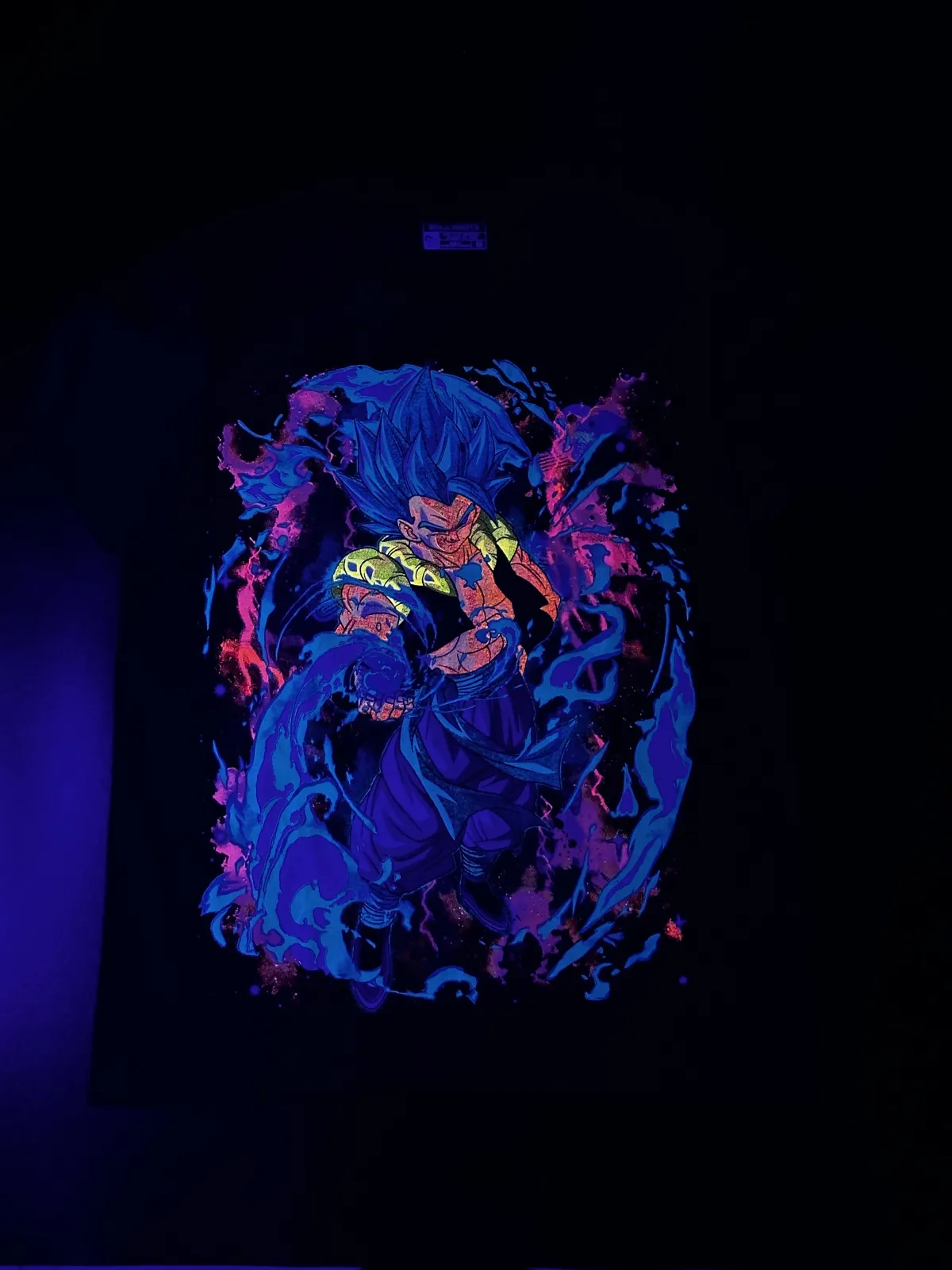 Gojeta SS God Blue-LIMITED EDITION NEON UV-ACTIVE TEE