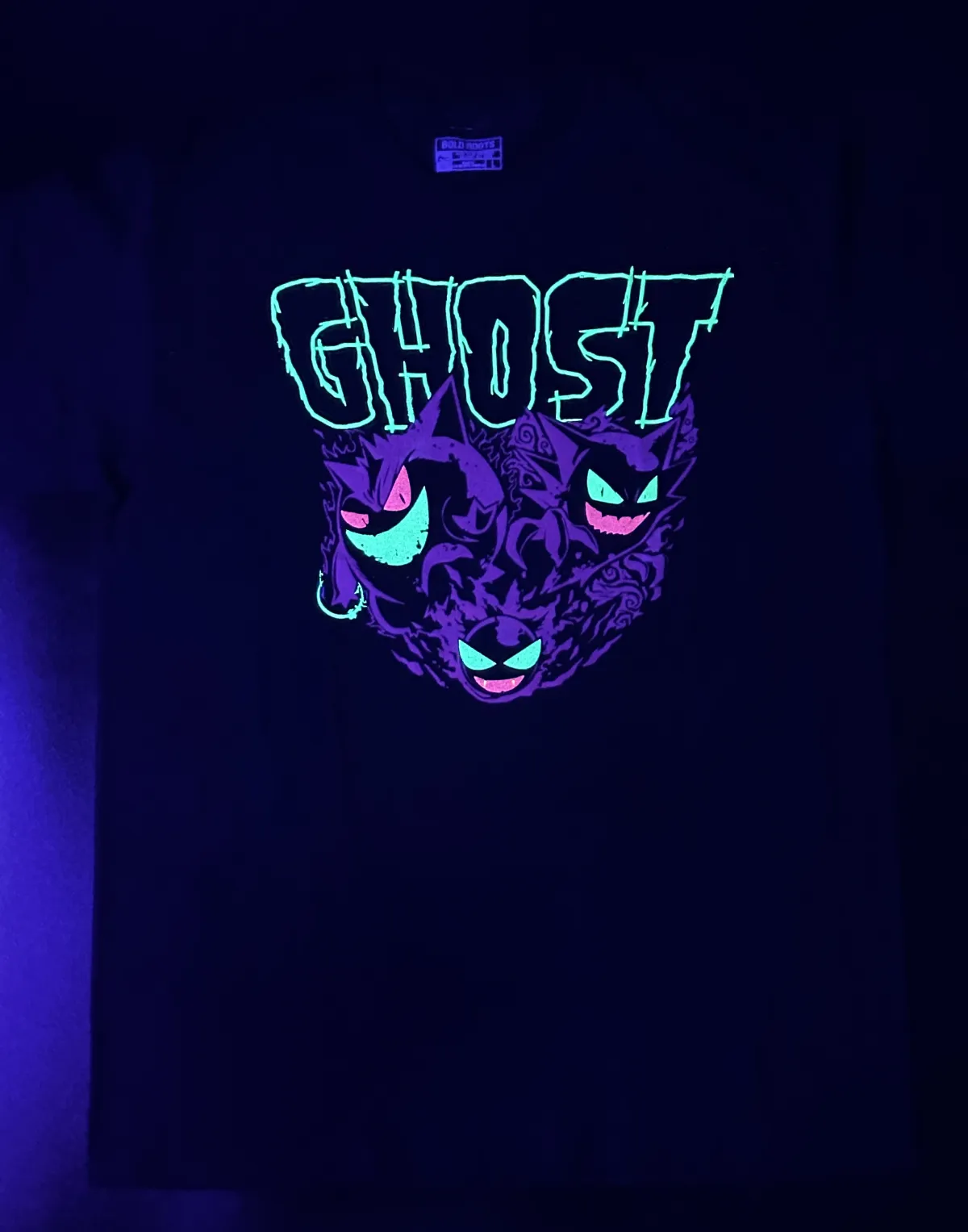 Gengar Pokemon- Neon Active UV T-shirt