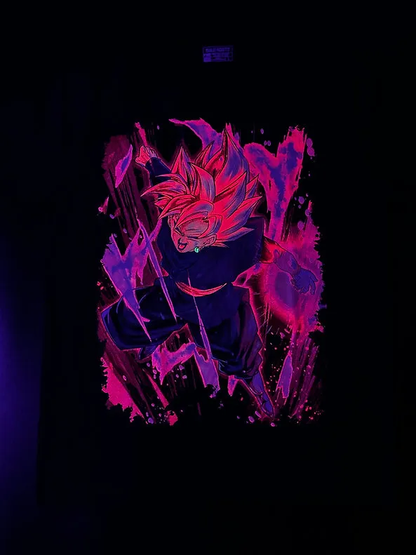 Goku Super Saiyan Rose -LIMITED EDITION NEON UV-ACTIVE TEE