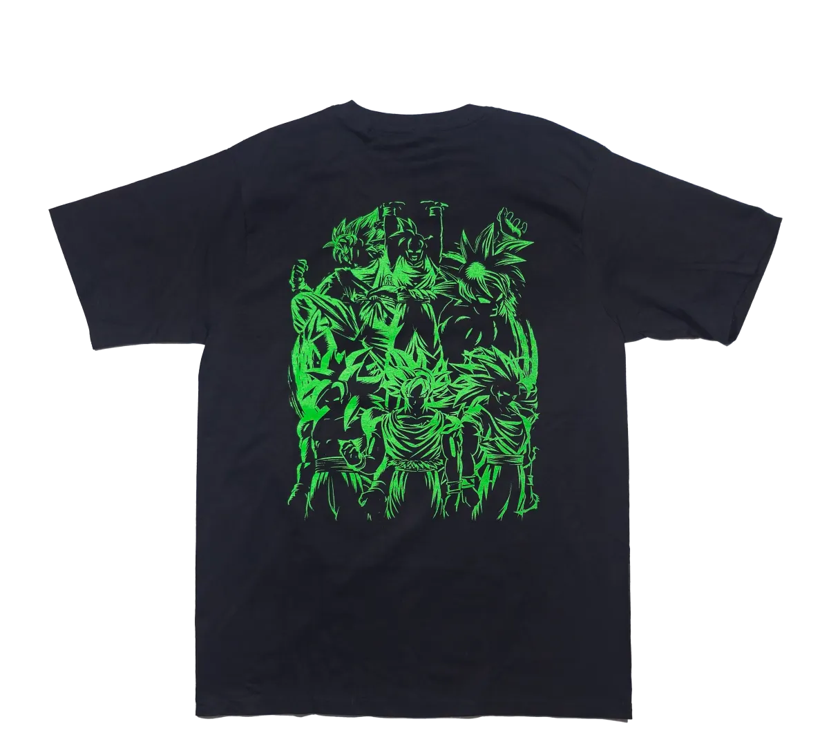 Goku all forms-LIMITED EDITION NEON UV-ACTIVE TEE